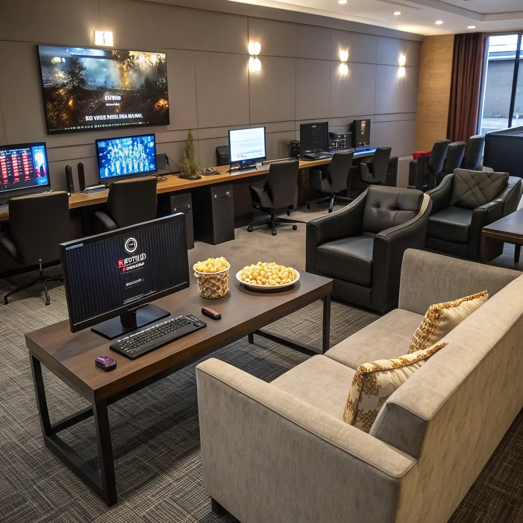 PC and Console Lounge Interior